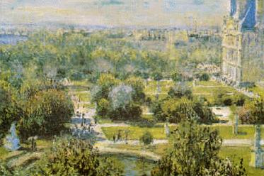 Claude Monet View of Tuileries Gardens, Paris